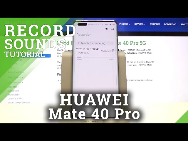 Video thumbnail for How to Record Your Voice on HUAWEI Mate 40 Pro – Recording Sound