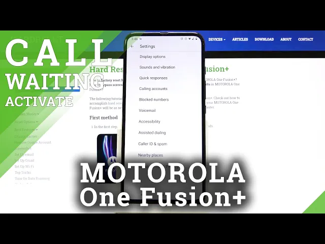 Video thumbnail for How to Enable Call Waiting in Motorola One Fusion+ | Turn On/Off Call Waiting