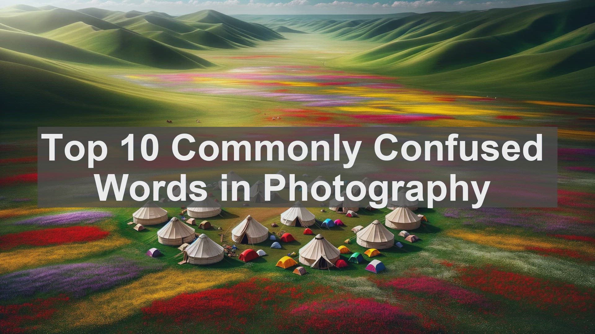 'Video thumbnail for Top 10 Commonly Confused Words in Photography'