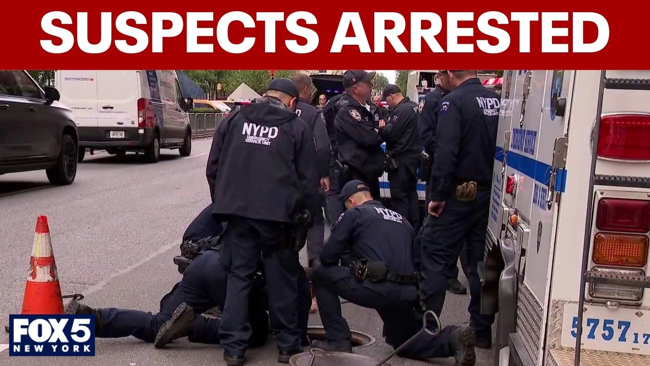 Video thumbnail for Suspects arrested for allegedly entering NYC sewer system