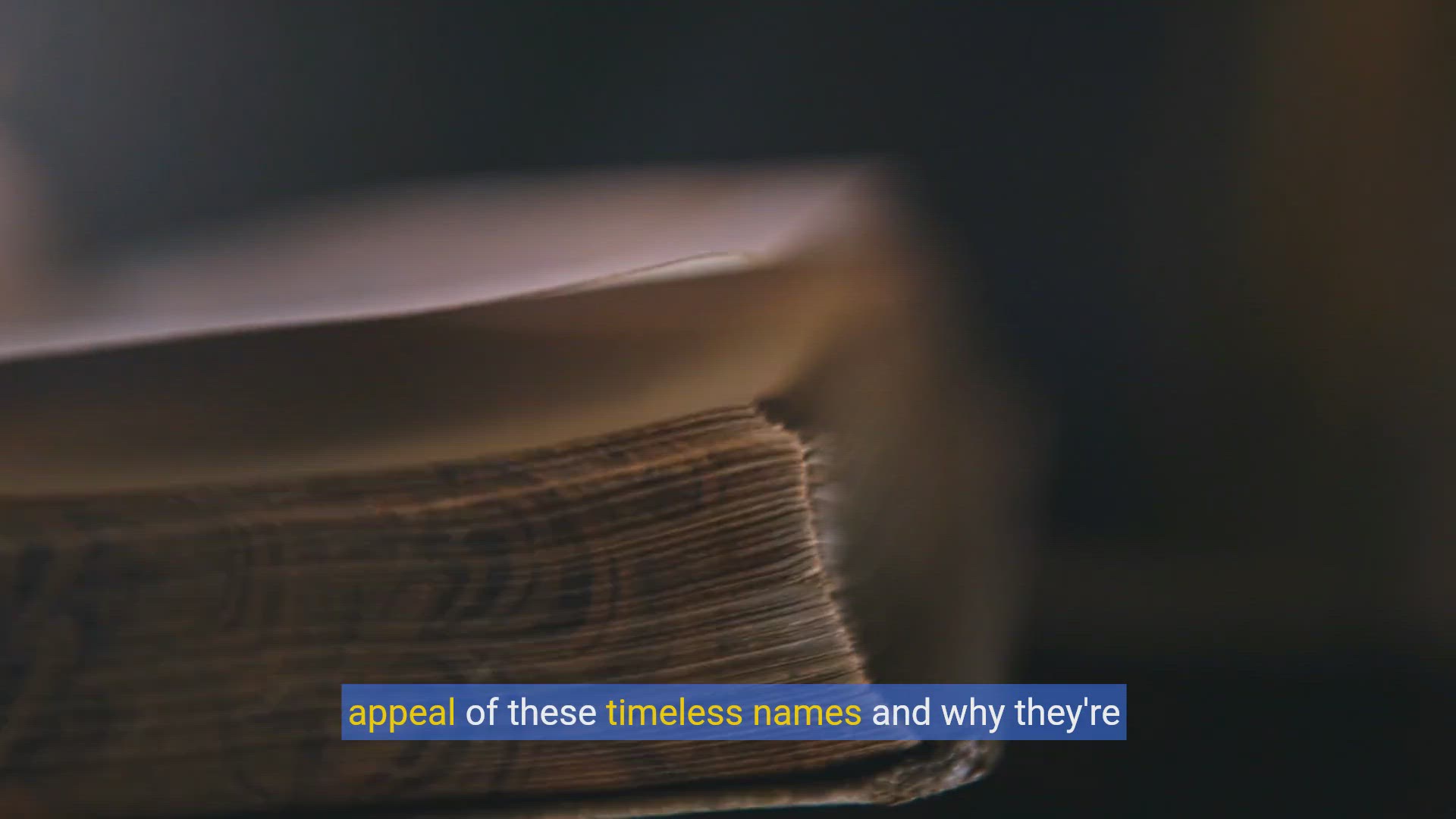'Video thumbnail for Vintage Names Making a Comeback: Exploring Modern Trends'