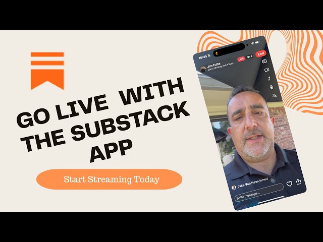 Video thumbnail for How to Go Live with the Substack App