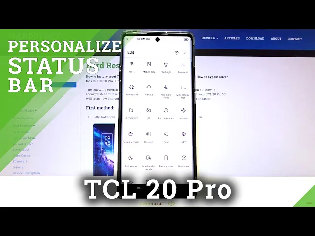 Video thumbnail for How to Adjust Notification Bar Shortcuts on TCL 20 Pro 5G – Top Bar Settings