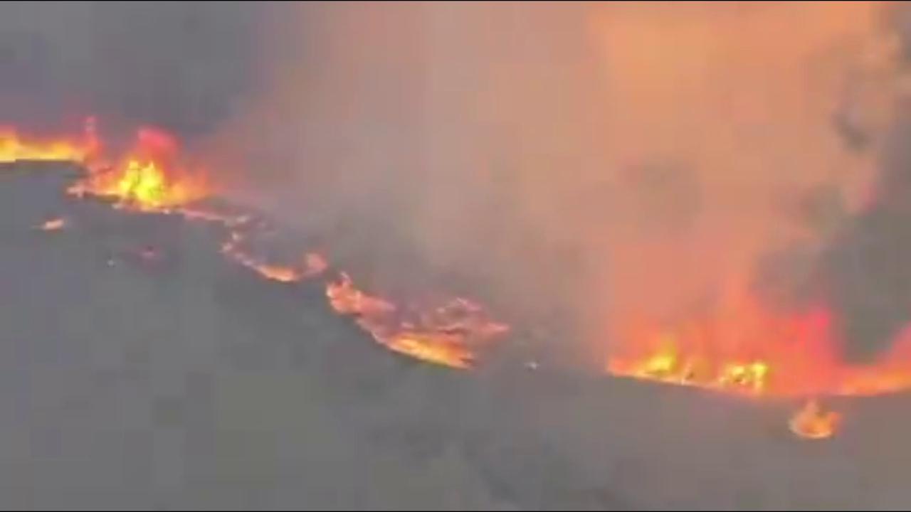 Video thumbnail for US: Brush Fires Rage Across West Miami-Dade As Crews Battle Flames From Air And Ground.