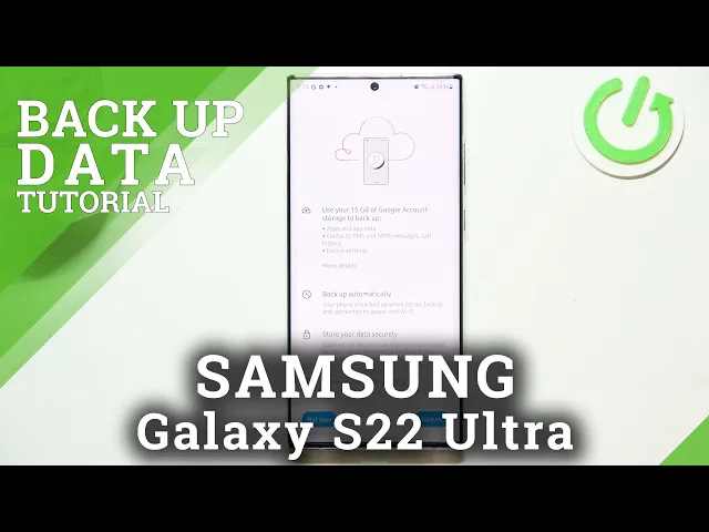 Video thumbnail for How to Activate Google Backup on SAMSUNG Galaxy S22 Ultra - Enable Google Backup