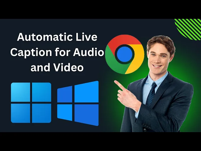 'Video thumbnail for How to Enable Automatic Live Caption for Audio and Video in Google Chrome on Windows 11 or 10?'