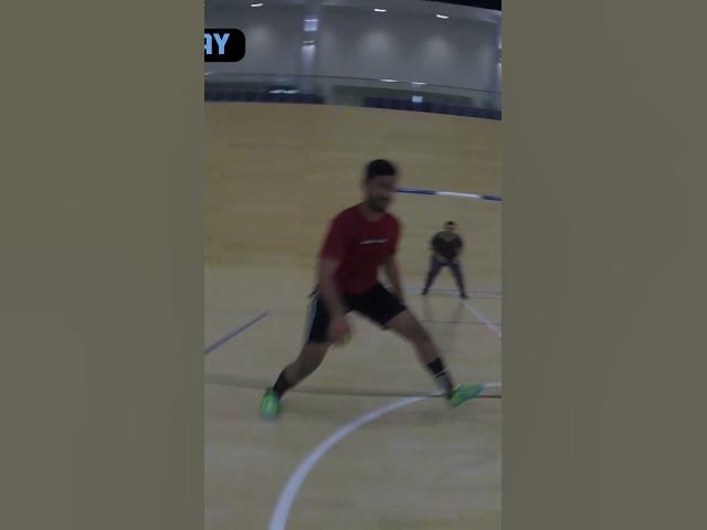 Video thumbnail for The accuracy of that shot :) #football #trickshot #holeinone #futsal