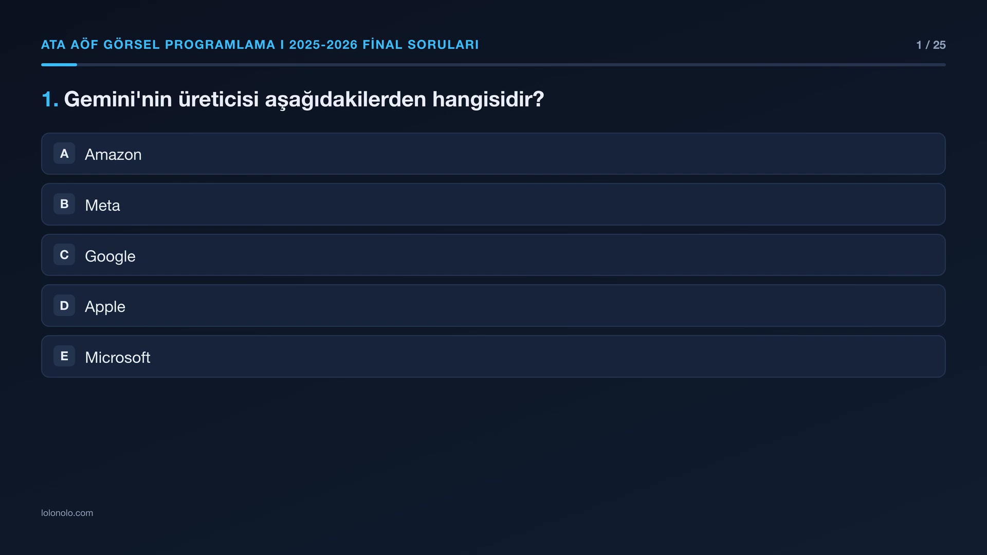 Video thumbnail for Ata Aöf Görsel Programlama 2025-2026 Final Soruları