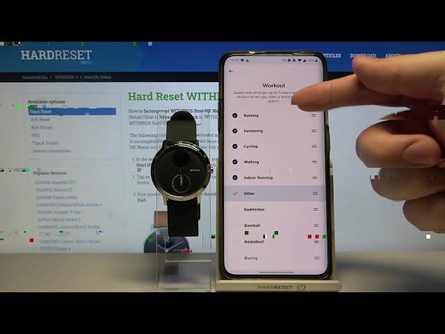 Video thumbnail for How to Customize Workouts in WITHINGS Steel HR – Edit Workout List
