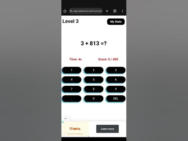 Video thumbnail for Level 3 Addition practice! How quick can you add?