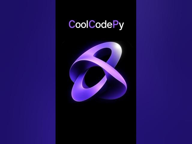 Video thumbnail for CoolCodePy — It Starts With Code ⚡