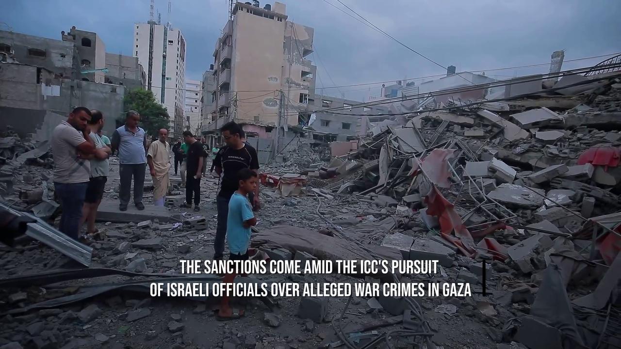 Video thumbnail for EU Backs International Criminal Court After New U.S. Sanctions.