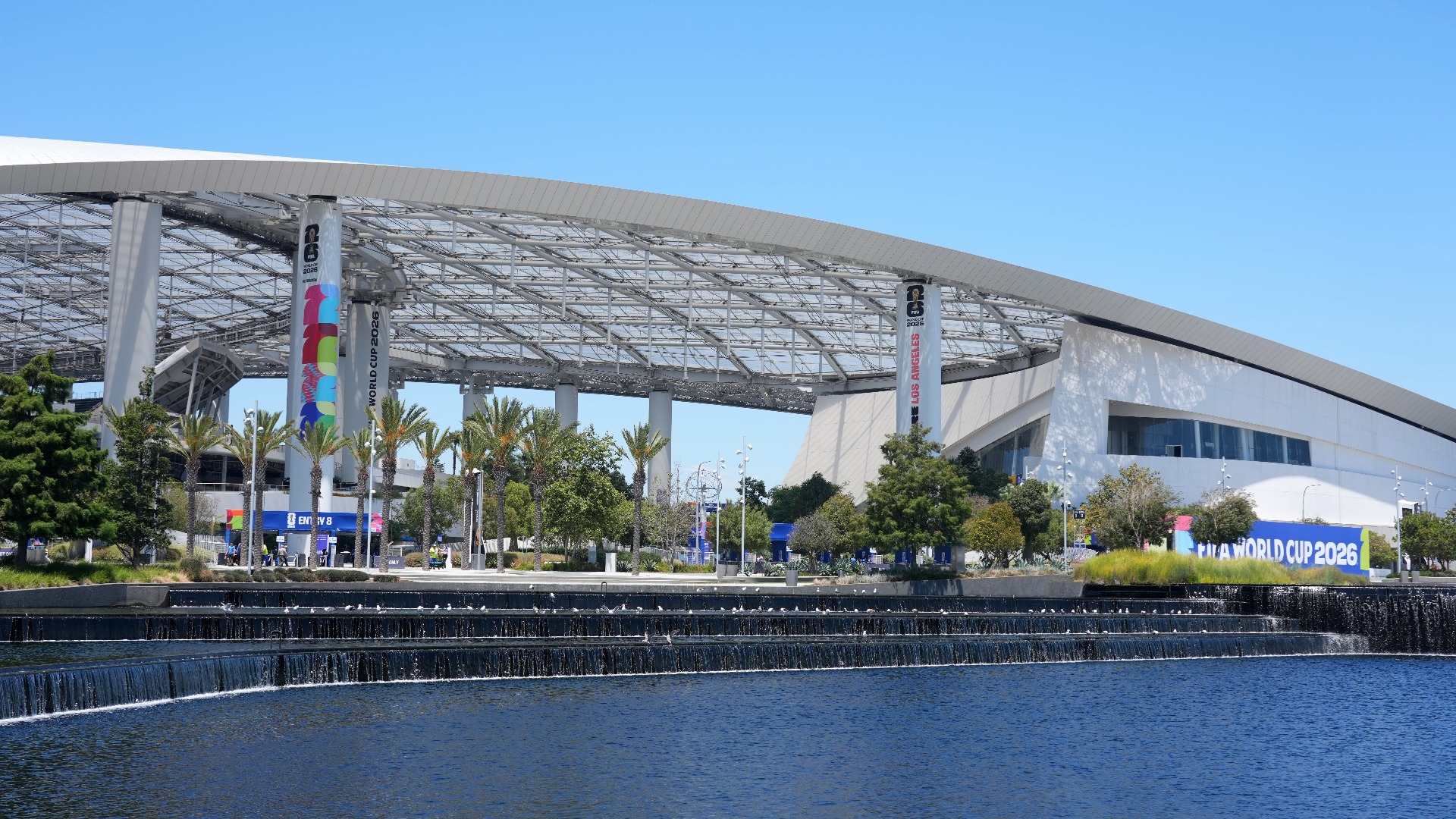 Video thumbnail for Behind the Scenes: LA Stadium Prepares for Soccer Showdown