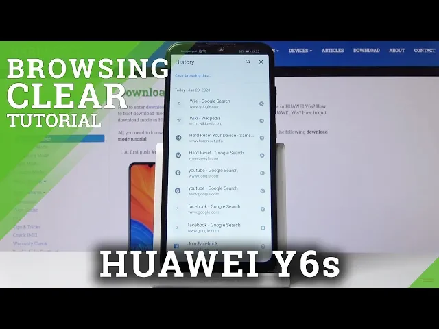 Video thumbnail for How to Clear Browser in HUAWEI Y6s – Clear Browsing History