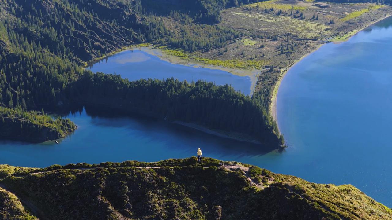 Video thumbnail for Portugal: Volcanic crater lake draws nature lovers in Portugal’s Azores.