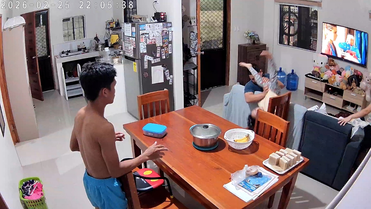 Video thumbnail for Dad’s Quick Reflex Saves Toddler from Sofa Tumble!