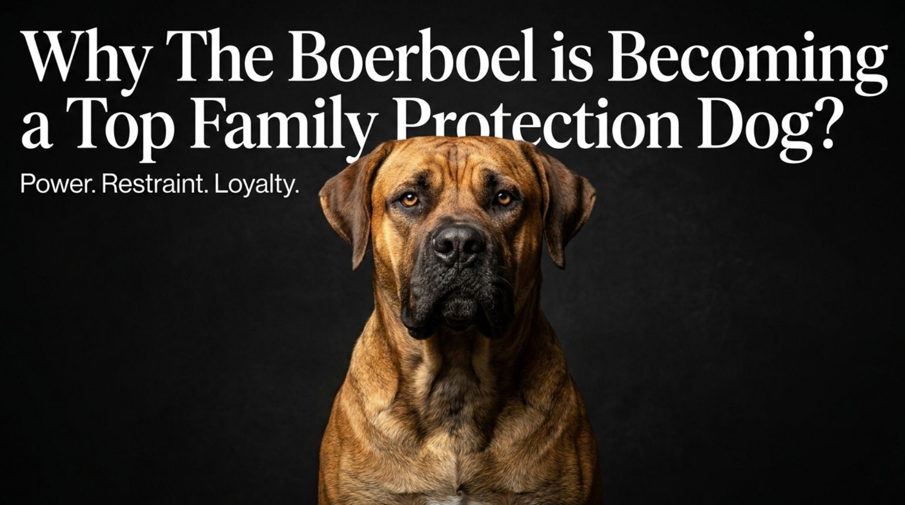 Video thumbnail for The Boerboel as Top Family Protection Dog