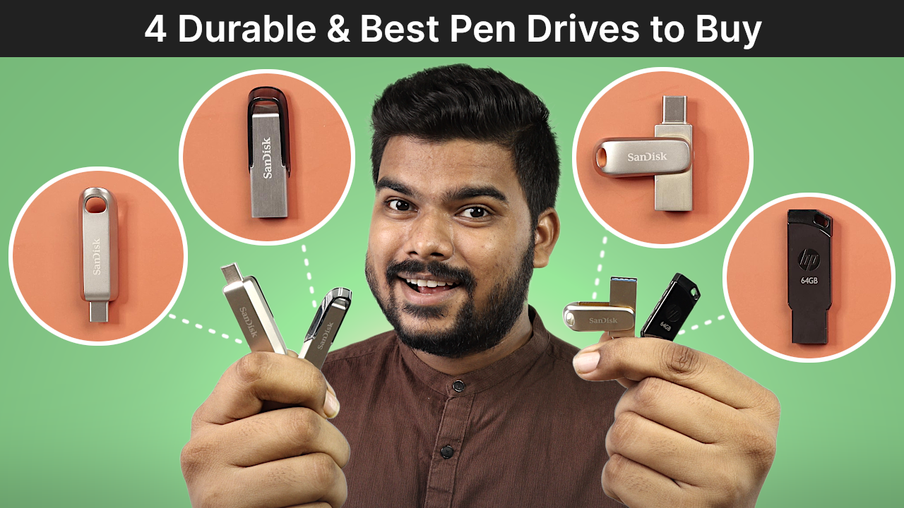 'Video thumbnail for 4 Durable & Best Pen Drives to Buy'