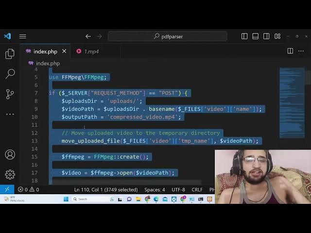 Video thumbnail for PHP FFMPEG Script to Compress Video & Change Bitrate,Resolution of Video Using HTML5 Form in Browser