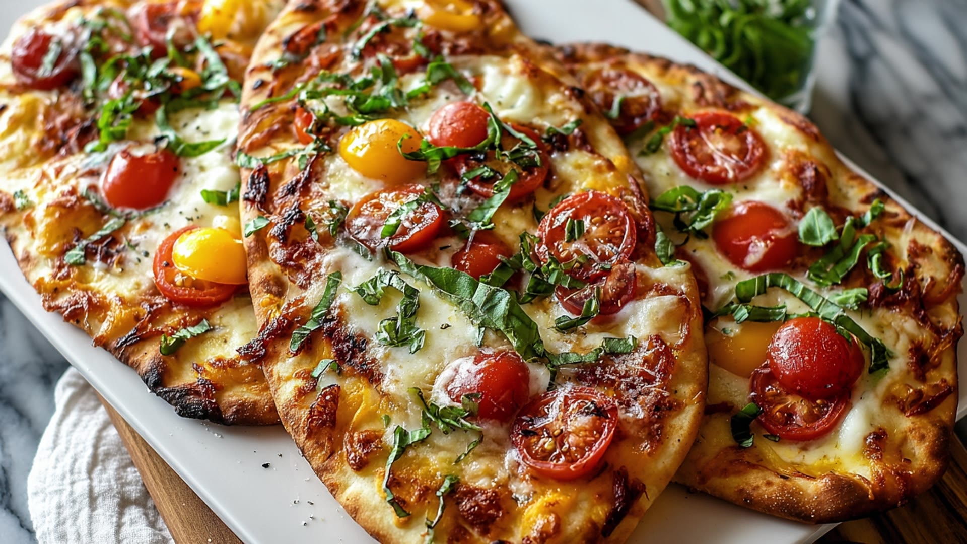 Video thumbnail for Homemade Flatbread Pizza Recipe