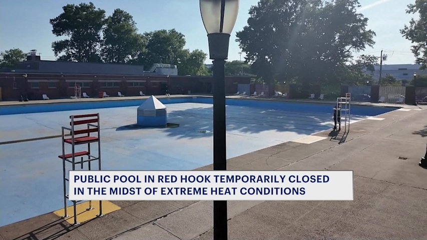 Video thumbnail for Red Hook Pool temporarily closed as extreme heat arrives