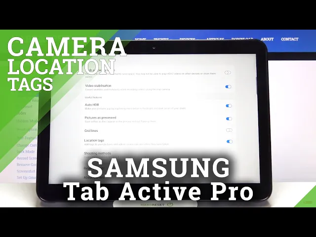 Video thumbnail for How to Add Camera Location Tags in SAMSUNG Galaxy Tab Active Pro – Allow Location
