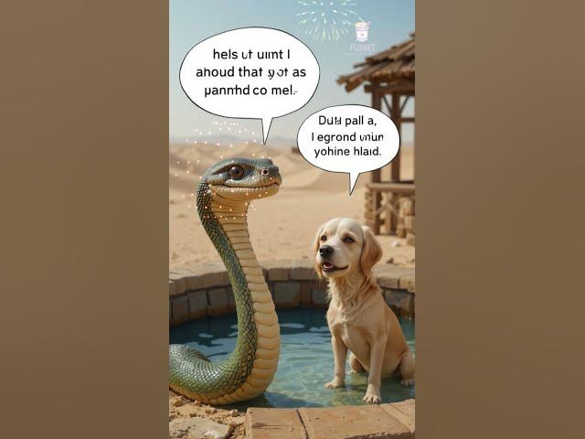 Video thumbnail for "The Dog and the Magic Snake  #FunnyAnimals #LifeLesson #WaterIsLife #StoryTime