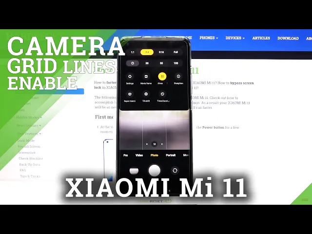 Video thumbnail for How to Manage Grid Lines in XIAOMI Mi 11 – Add Helper Lines