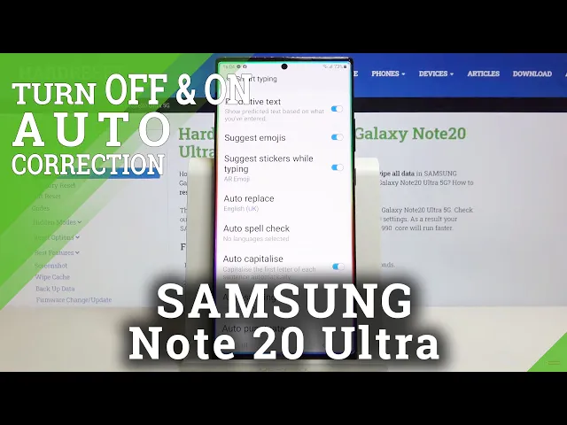 Video thumbnail for How to Turn Off / On Auto-Correction in SAMSUNG Galaxy Note 20 Ultra – Keyboard Settings