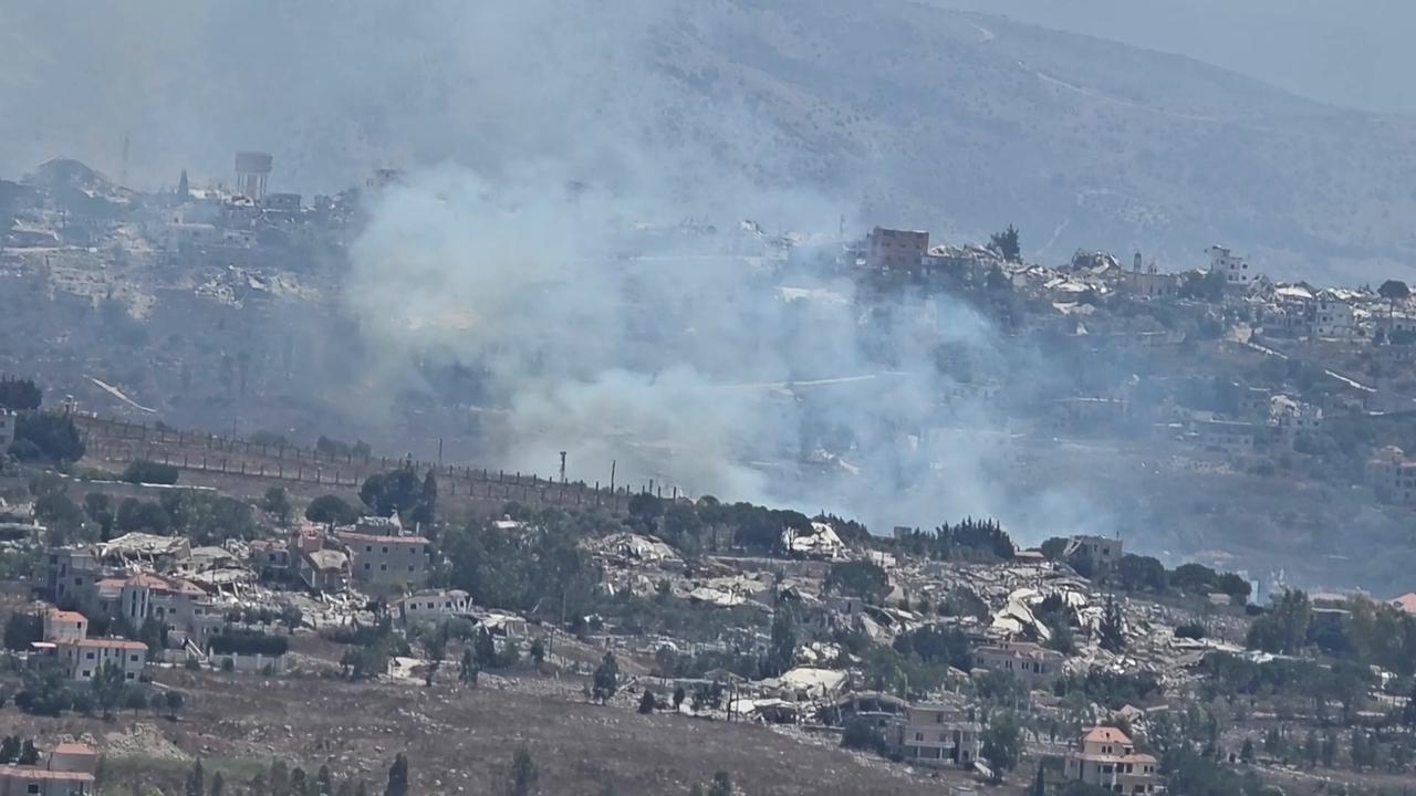 Video thumbnail for Lebanon: Israeli drone strikes hit Kfar Tebnit in Southern Lebanon.