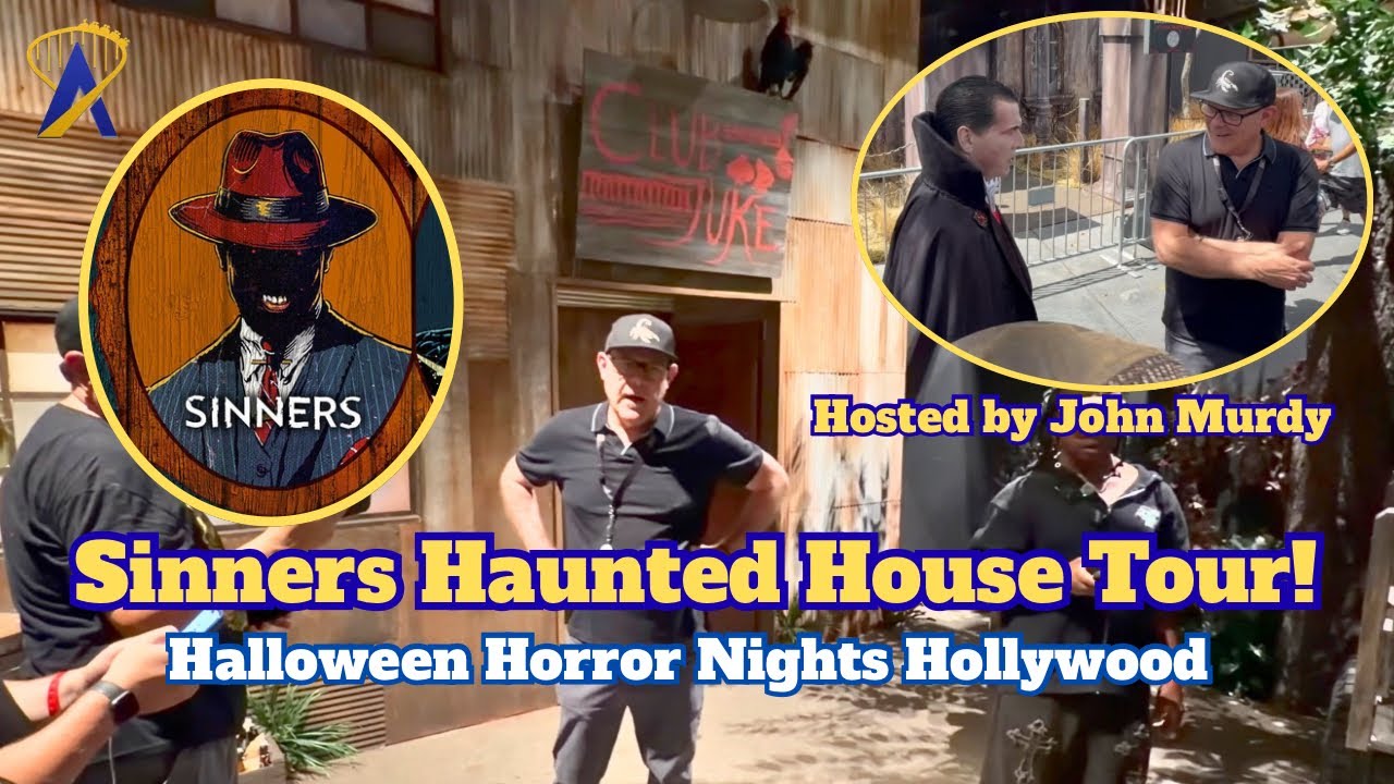 Video thumbnail for Sinners Lights-On Haunted House Tour With John Murdy at Universal Studios Hollywood - Horror Nights
