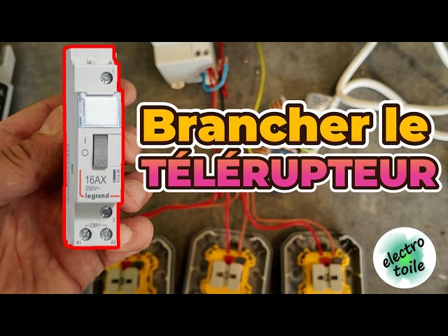 Video thumbnail for Télérupteur expliqué simplement : schéma, câblage et test en 5 minutes ⚡