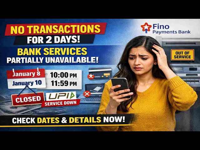 Video thumbnail for 🚫 Fino Payment Bank All Service Down 🏦 Fino Payment Bank New Update 2026 🏧 All Service Stop
