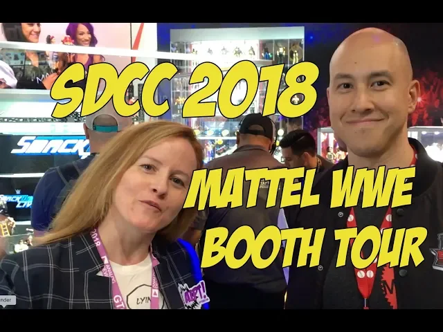 Video thumbnail for SDCC 2018 Booth Tour: Mattel's WWE area