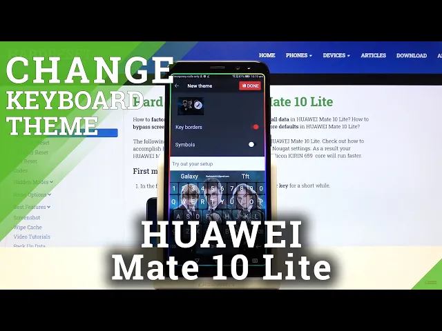 Video thumbnail for How to Customize Keyboard on HUAWEI Mate 10 Lite – Keyboard Theme with Picture