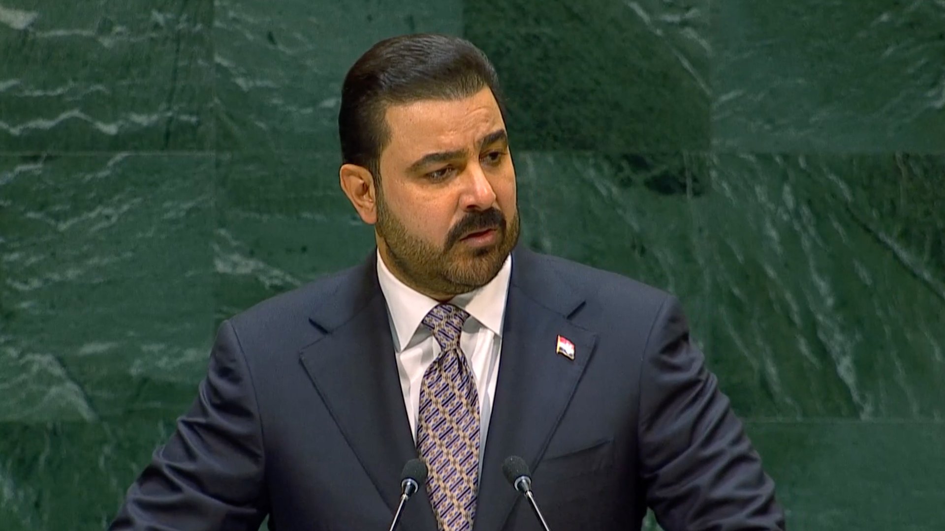 Video thumbnail for Iraq calls for a ‘sovereign Palestinian state’ at UNGA