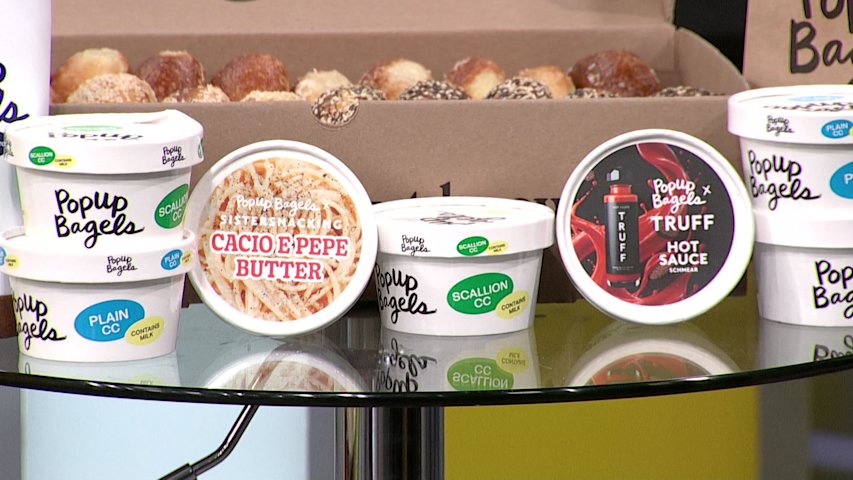 Video thumbnail for PopUp Bagels opens new Westhampton Beach location