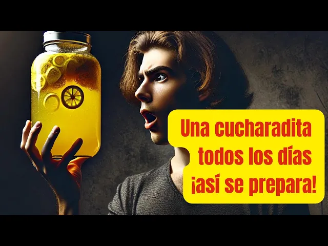 Video thumbnail for Jengibre rallado, cebolla, ajo, jugo de limón y miel. Una cucharadita todos los días