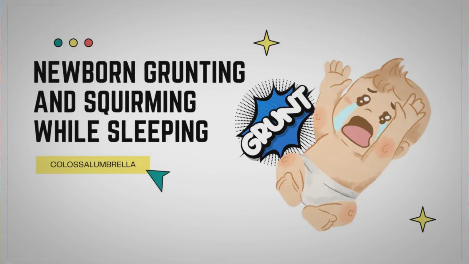 Video thumbnail for Newborn Grunting and Squirming While Sleeping