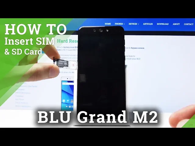 Video thumbnail for How to Insert Nano SIM and Micro SD Card into BLU Grand M2 2018