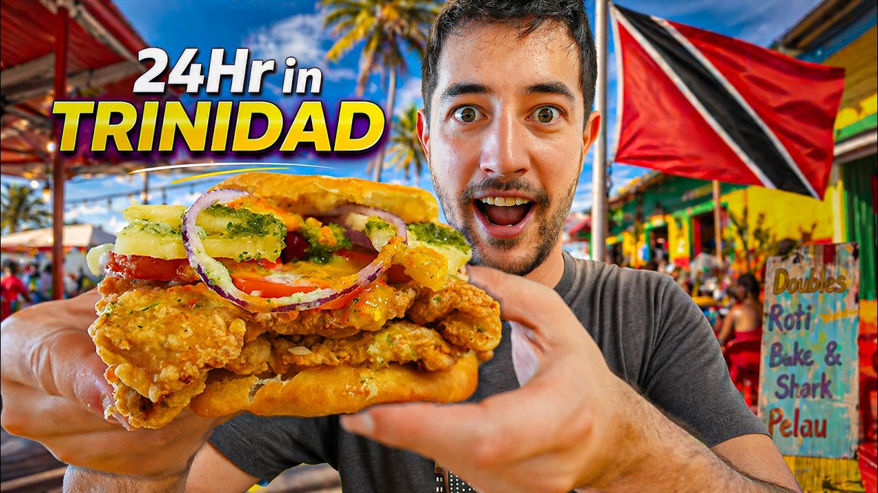 Video thumbnail for I Flew to Trinidad & Tobago for STREET FOOD 24 Hours of Trini Food!!