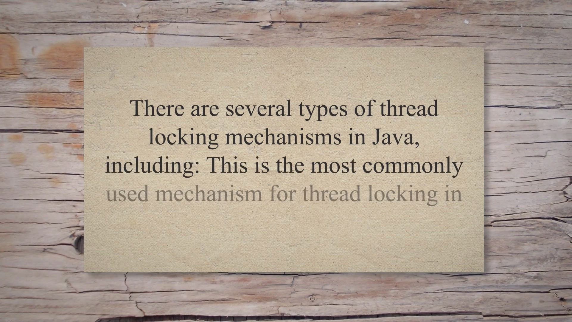 Video thumbnail for Java Thread Lock Implementations - Javasavvy Java