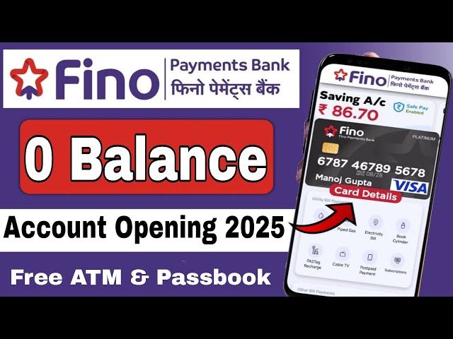 Video thumbnail for Fino Payment Bank Account Online 2025 | Fino Payment Bank | Fino Bank Account Opening Online