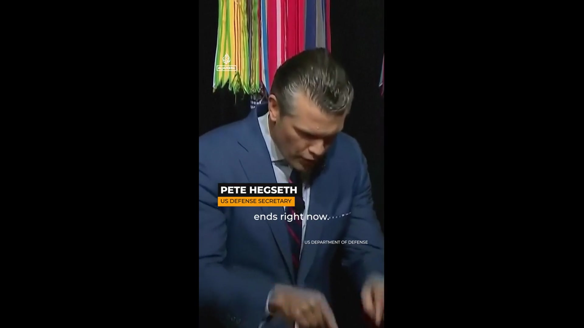 'Video thumbnail for Hegseth bashes wokeness in unprecedented meeting with top military brass'