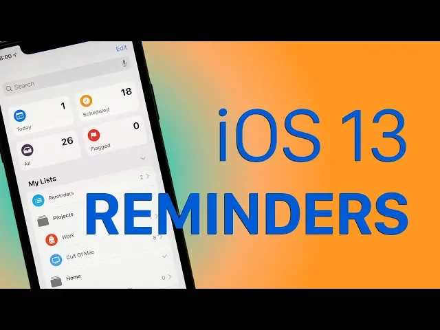 Video thumbnail for Apple Listened! The iOS 13 Reminders App Overhaul.