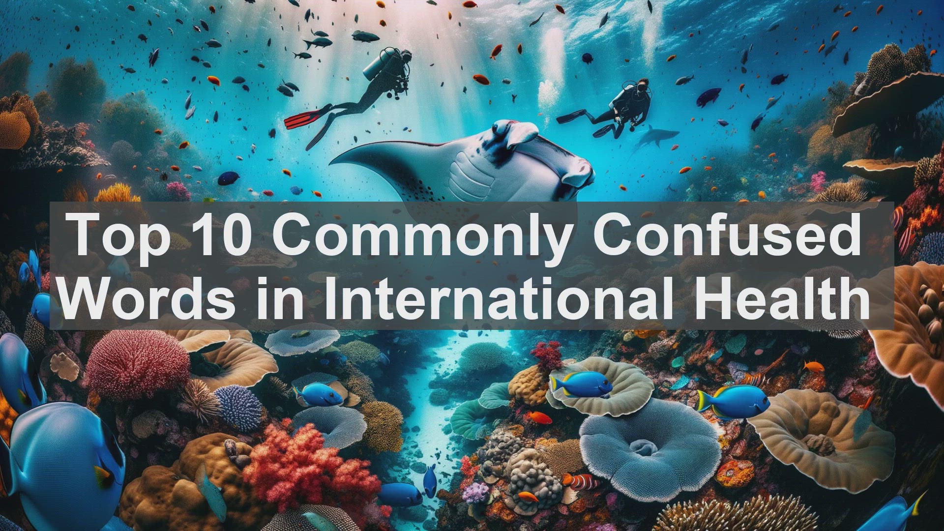 'Video thumbnail for Top 10 Commonly Confused Words in International Health'