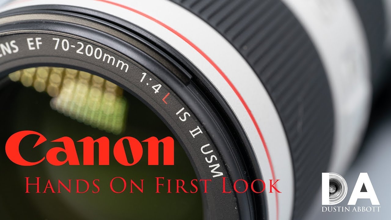Video thumbnail for Canon 70-200 f/4L IS II | Hand's On First Look  | 4K