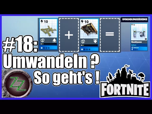 'Video thumbnail for Fortnite PvE Modus #18 Wie geht Umwandeln? Tutorial - HowTo - gameplay german deutsch'