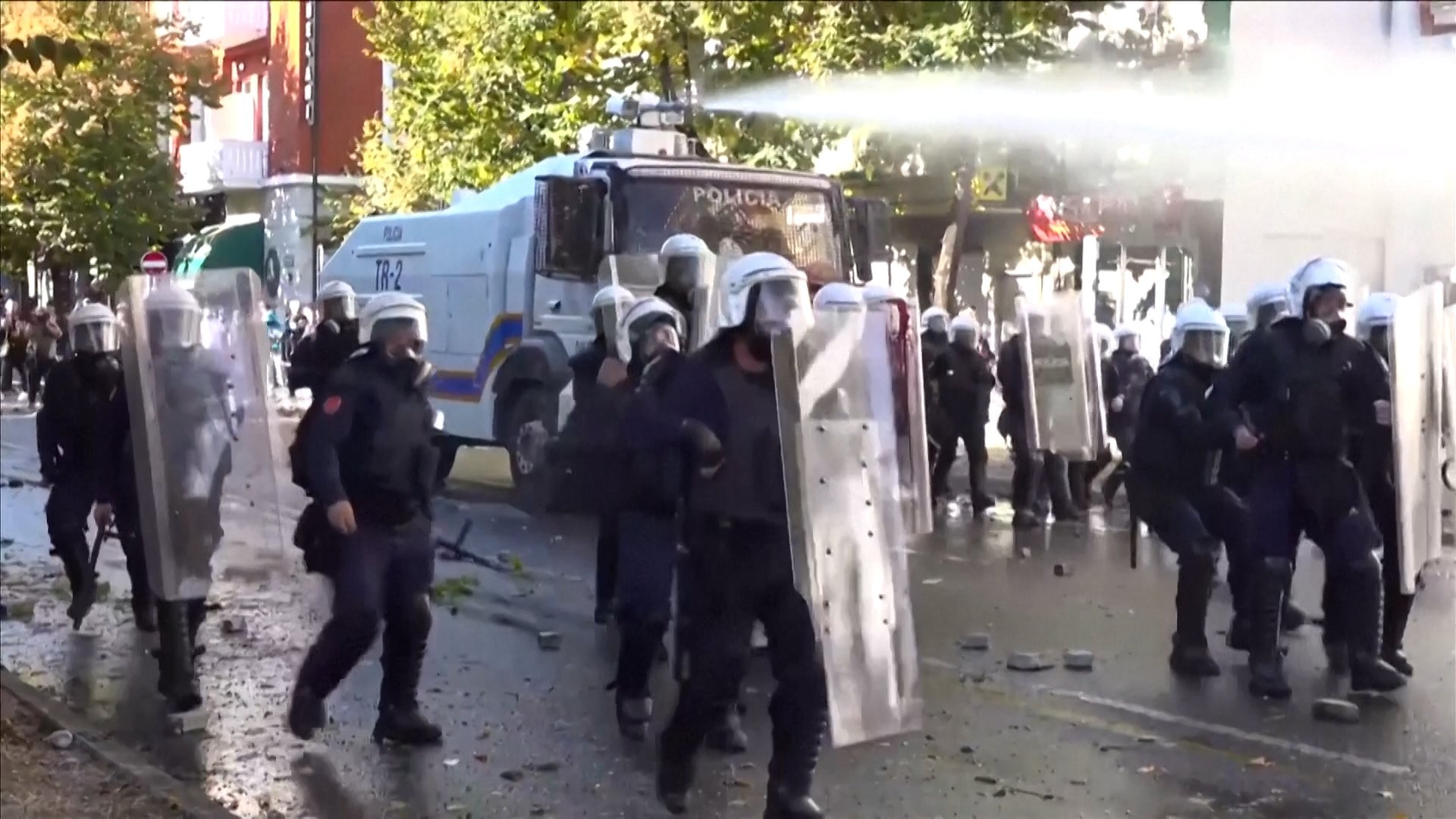 Video thumbnail for Albania’s PM blames ‘foreign hands’ for protests