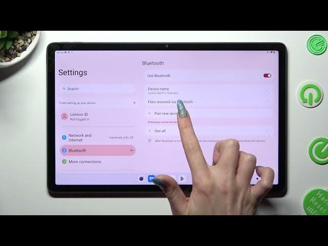Video thumbnail for How to Access Available Bluetooth Devices in Lenovo Tab P11 Gen 2 – Pair with Bluetooth Device